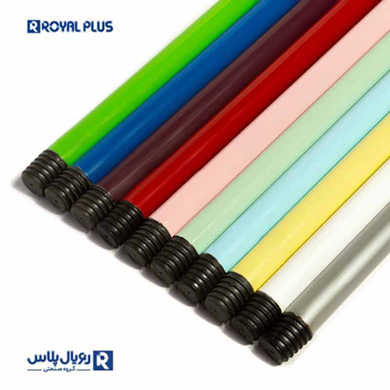 royal plus heavy metal broom handle 120 cm دسته فلزی جارو رویال پلاس 120 سانت رنگ الکترواستاتیک فوق سنگین